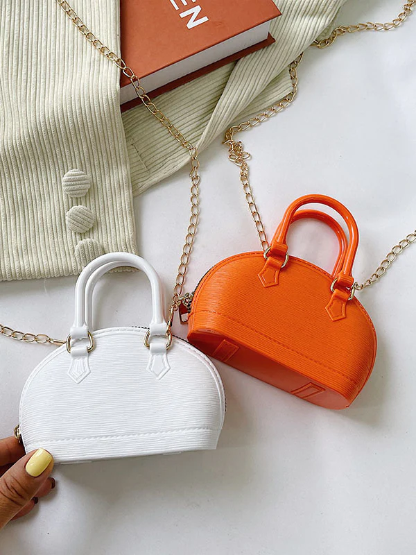 Chains Geometric Zipper Crossbody Bags Satchels - Image 19