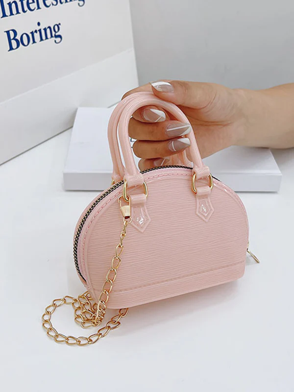 Chains Geometric Zipper Crossbody Bags Satchels - Image 5