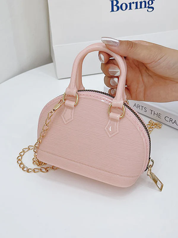 Chains Geometric Zipper Crossbody Bags Satchels - Image 6