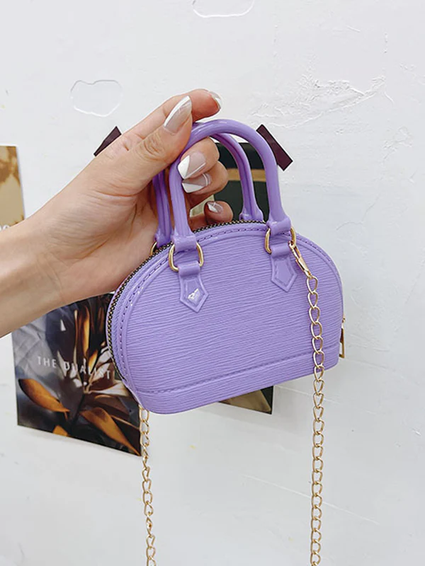 Chains Geometric Zipper Crossbody Bags Satchels - Image 9