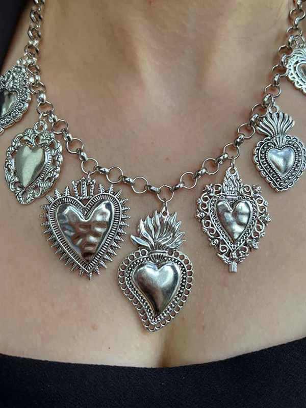 Chains Heart Shape Necklaces Accessories - Image 2