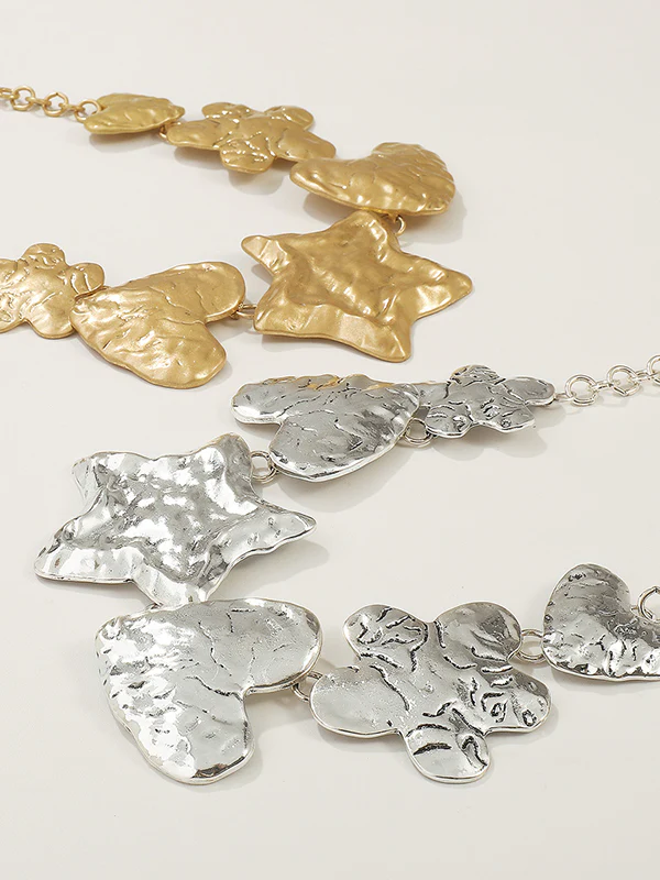 Chains Heart Shape Solid Color Star Shape Necklaces Accessories - Image 4