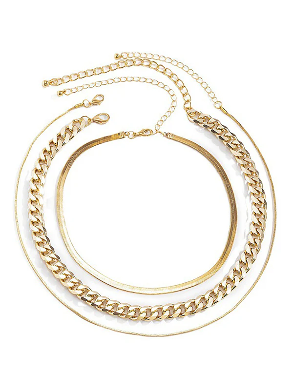 Chains Hollow Solid Color Dainty Necklace Necklaces Accessories - Image 5