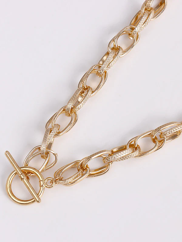 Chains Hollow Solid Color Dainty Necklace Necklaces Accessories - Image 16