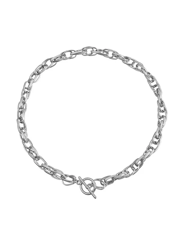 Chains Hollow Solid Color Dainty Necklace Necklaces Accessories - Image 9