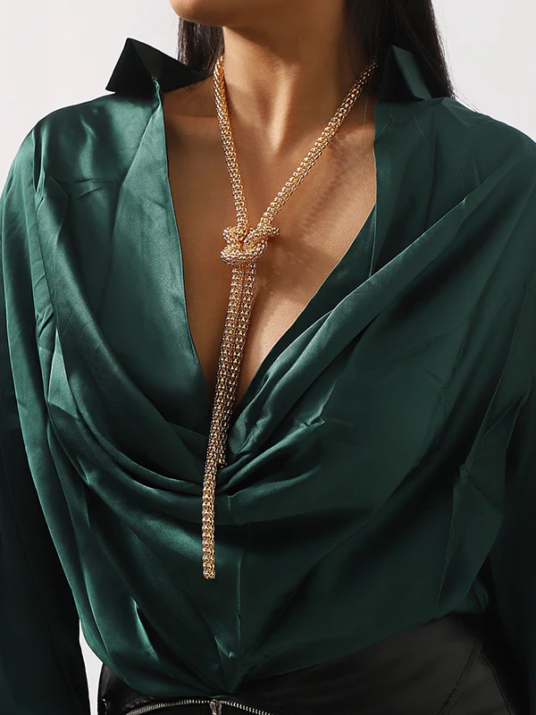 Chains Knot Tasseled Necklaces Accessories - Image 3