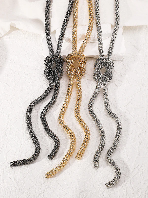Chains Knot Tasseled Necklaces Accessories - Image 4
