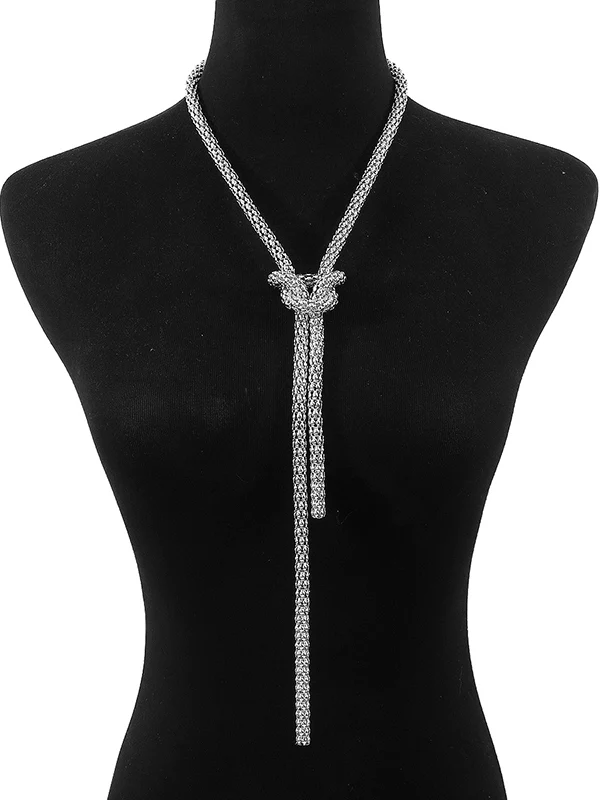Chains Knot Tasseled Necklaces Accessories - Image 8