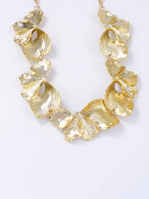 Chains Pleated Solid Color Split-Joint Necklaces Accessories - Image 5