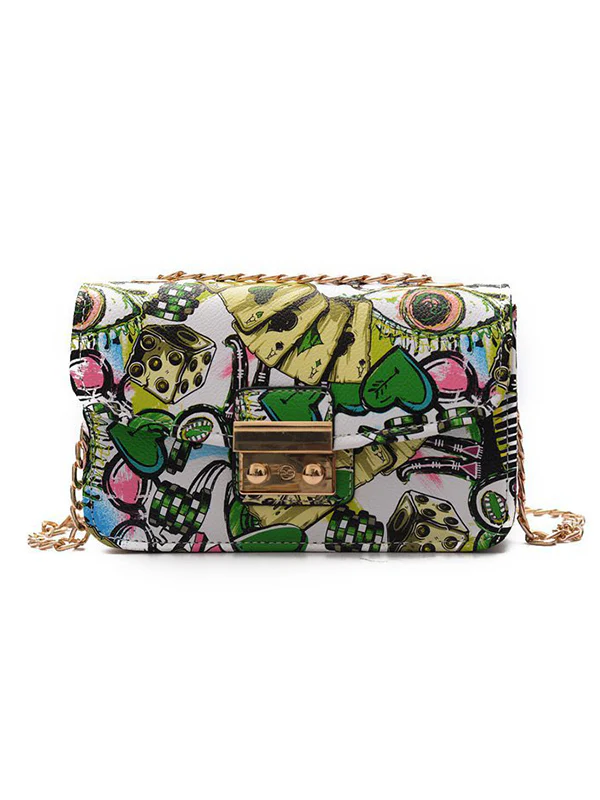 Chains Printed Zipper Crossbody Bags - Image 22