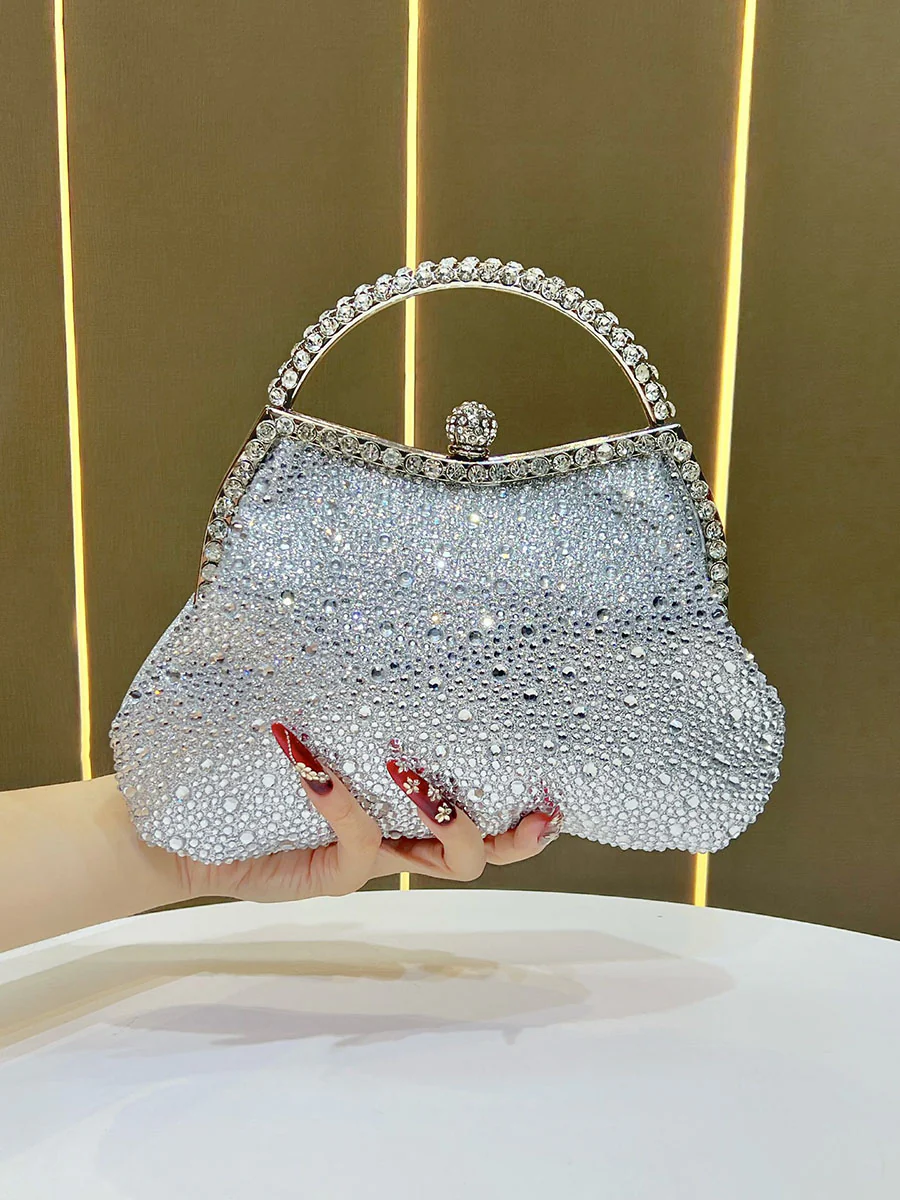 Chains Rhine Stones Evening Bags & Clutches Handbags - Image 3