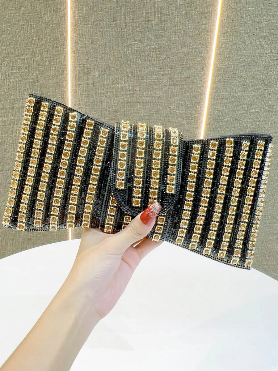 Chains Rhine Stones Evening Bags & Clutches Handbags - Image 2