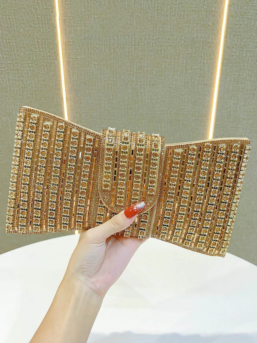 Chains Rhine Stones Evening Bags & Clutches Handbags - Image 3
