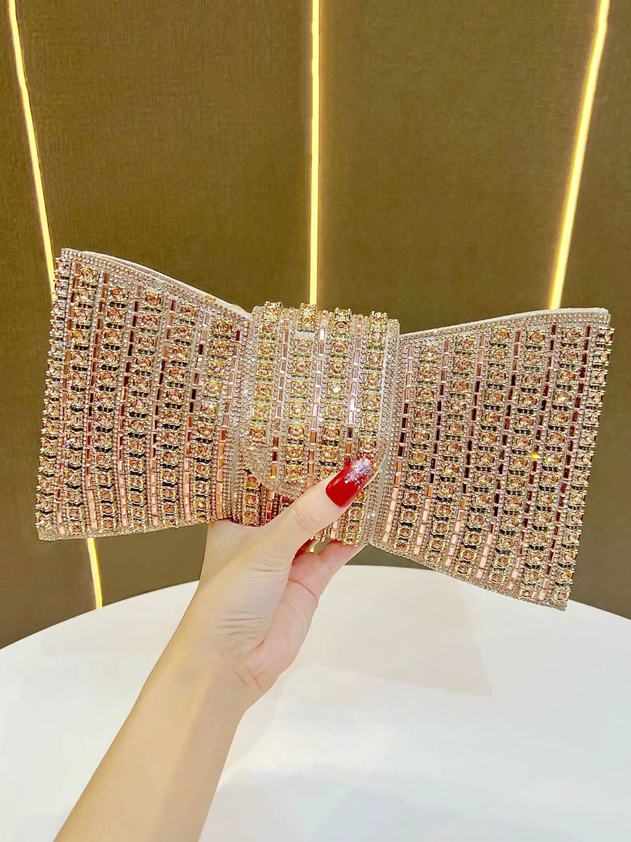 Chains Rhine Stones Evening Bags & Clutches Handbags - Image 4