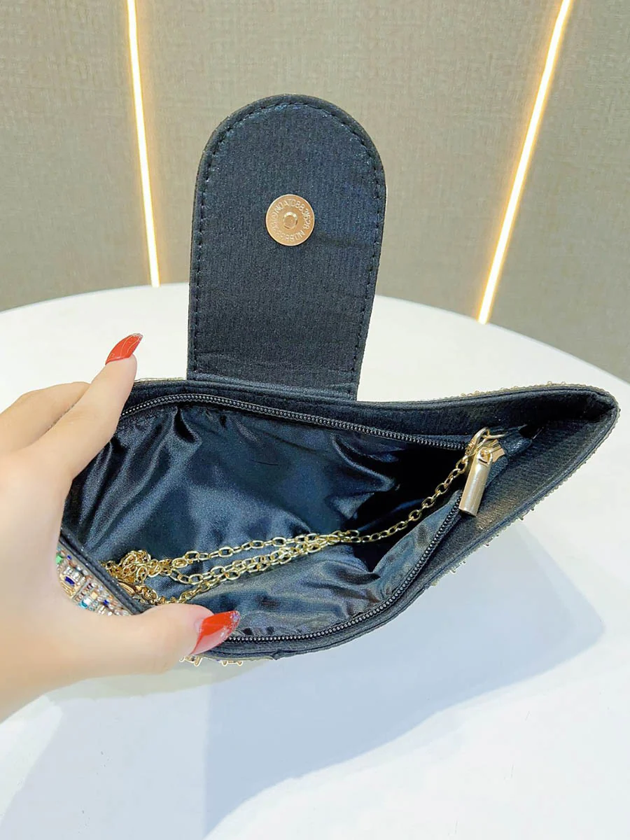 Chains Rhine Stones Evening Bags & Clutches Handbags - Image 9
