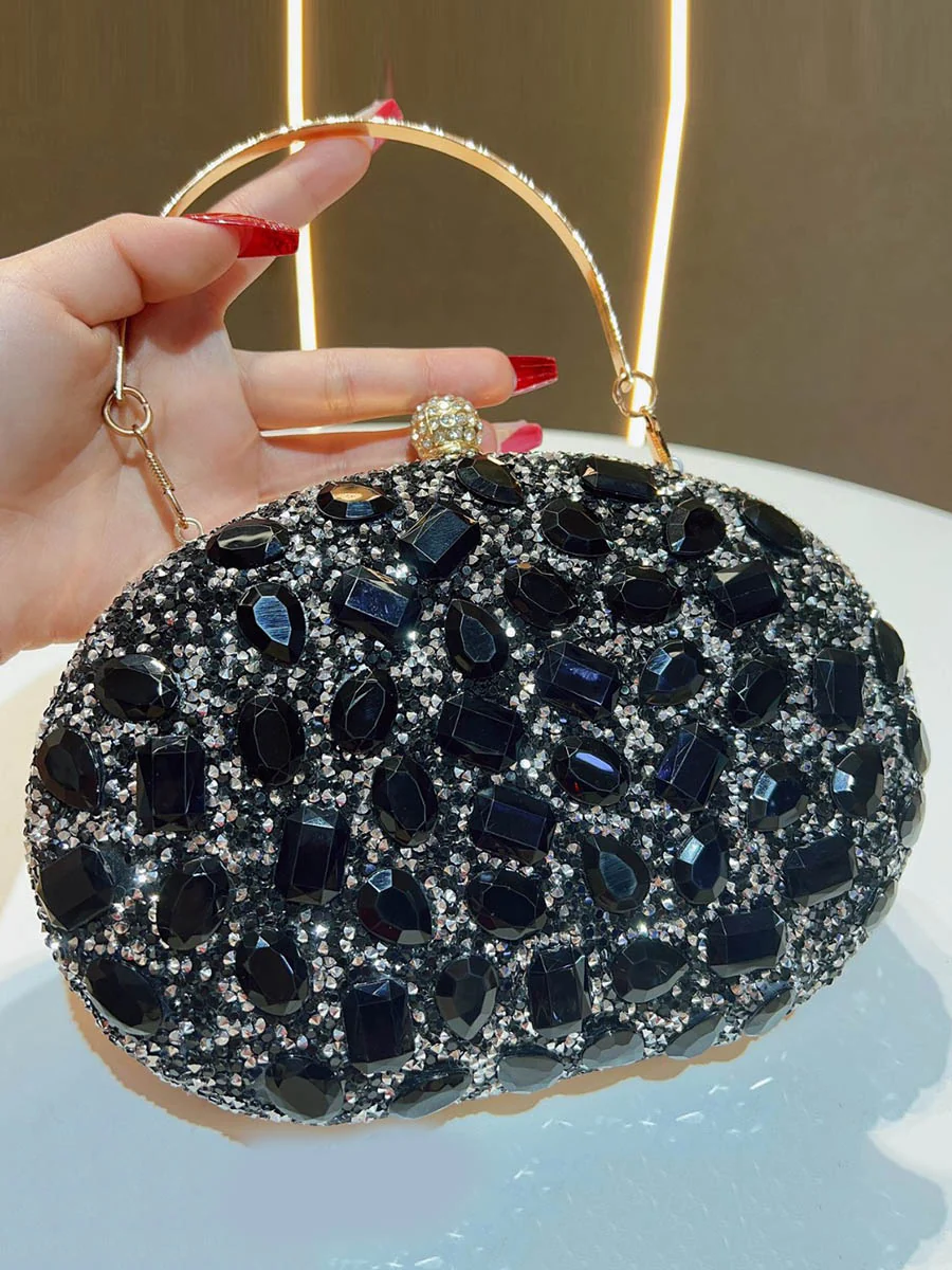 Chains Rhine Stones Evening Bags & Clutches Handbags - Image 2