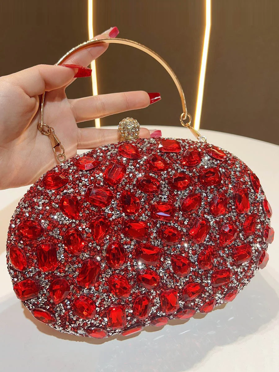 Chains Rhine Stones Evening Bags & Clutches Handbags - Image 3