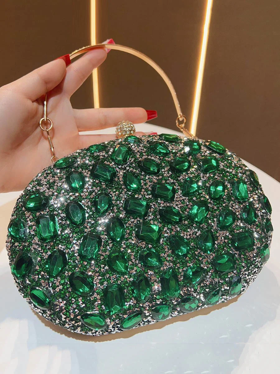 Chains Rhine Stones Evening Bags & Clutches Handbags - Image 4