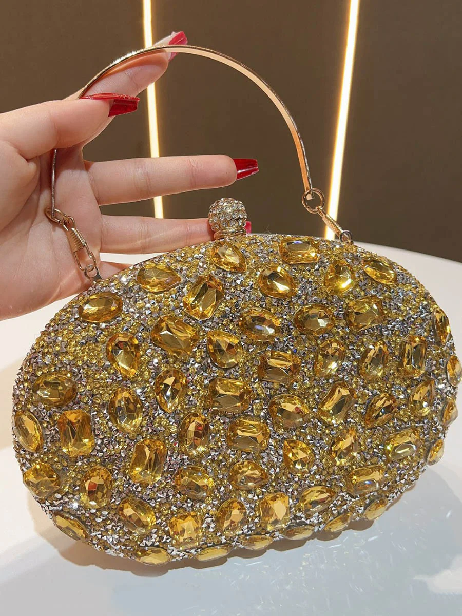 Chains Rhine Stones Evening Bags & Clutches Handbags - Image 6