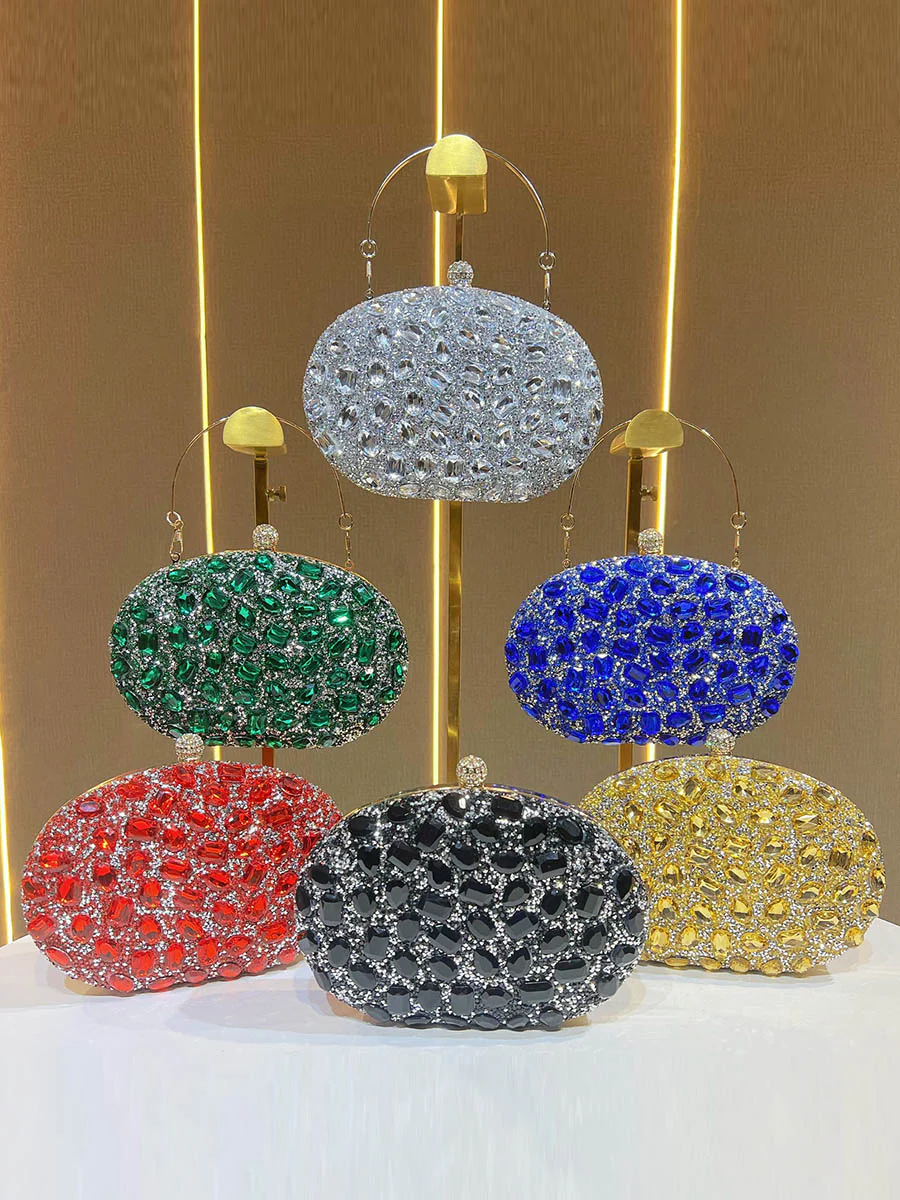 Chains Rhine Stones Evening Bags & Clutches Handbags - Image 7