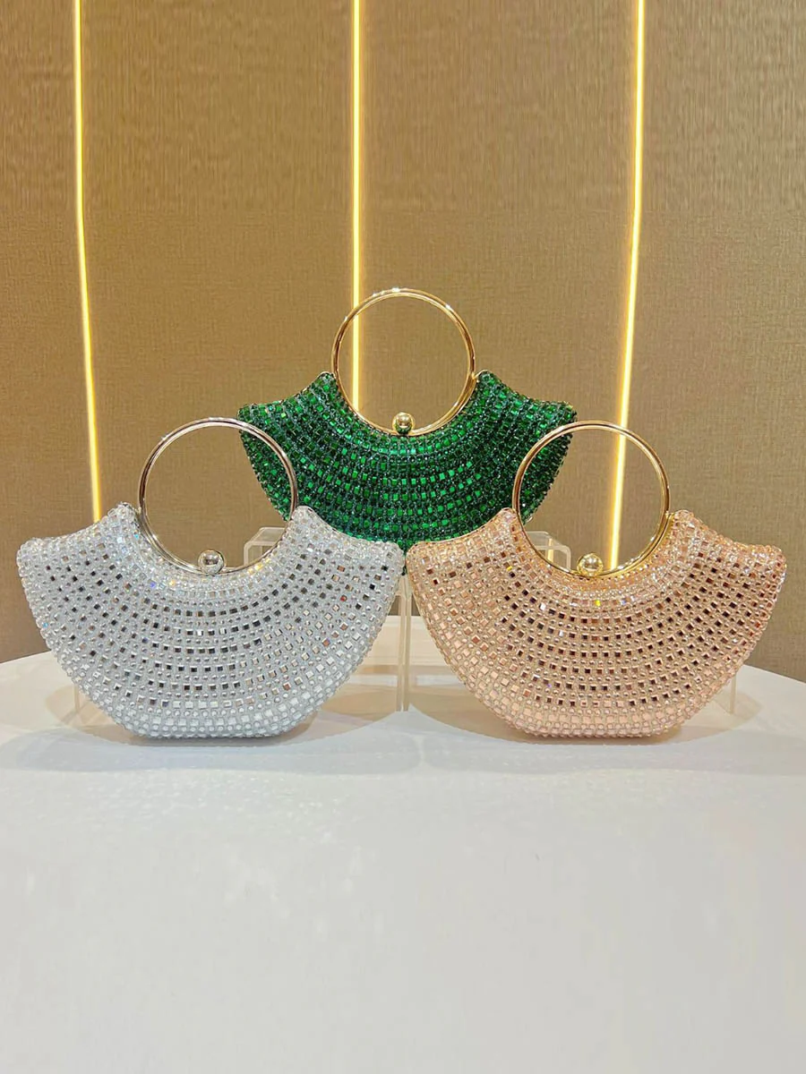 Chains Rhine Stones Evening Bags & Clutches Handbags - Image 4