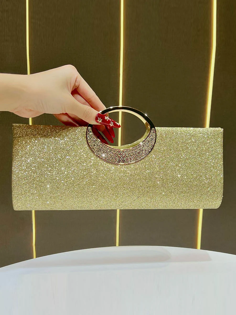 Chains Rhine Stones Sequined Evening Bags & Clutches Handbags - Image 2