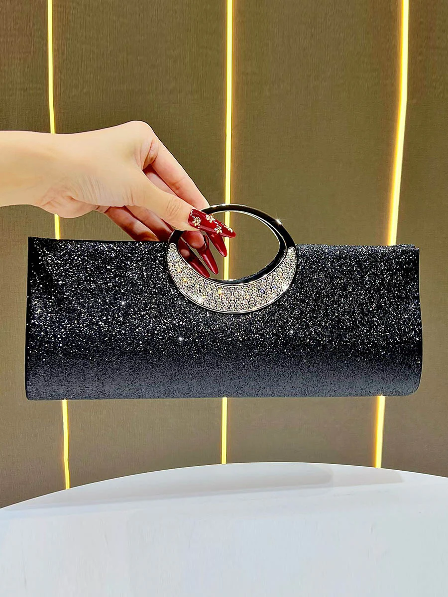 Chains Rhine Stones Sequined Evening Bags & Clutches Handbags - Image 3