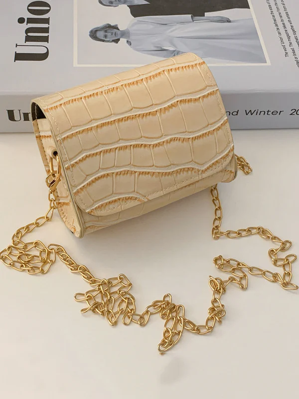 Chains Shiny Split-Joint Bags Crossbody Bags - Image 5