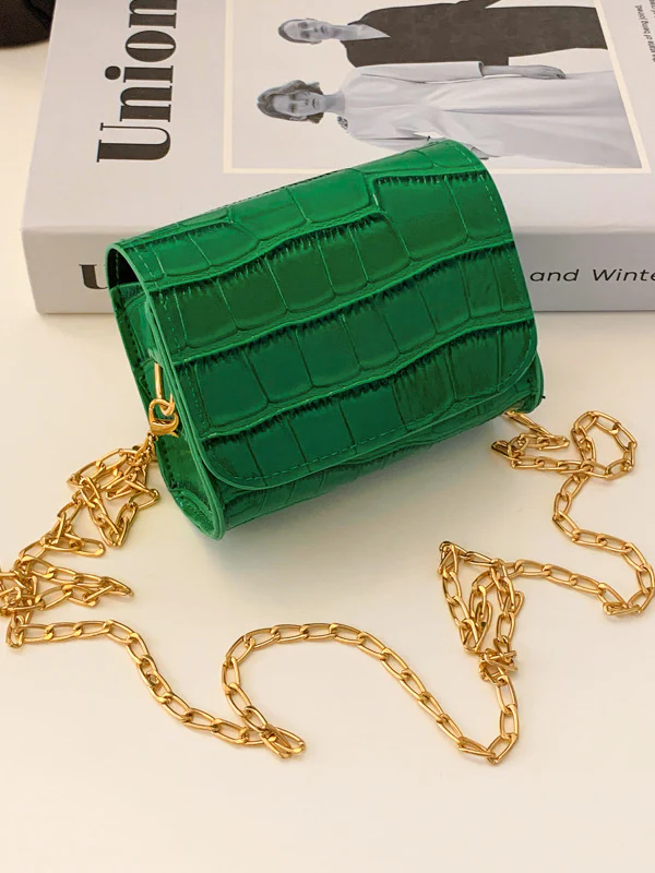 Chains Shiny Split-Joint Bags Crossbody Bags - Image 7