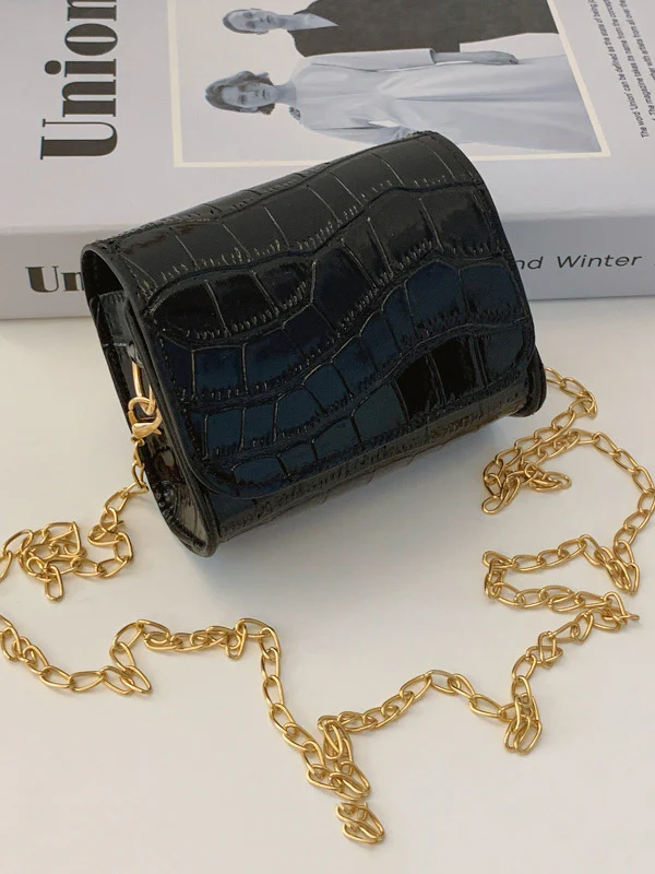 Chains Shiny Split-Joint Bags Crossbody Bags - Image 8