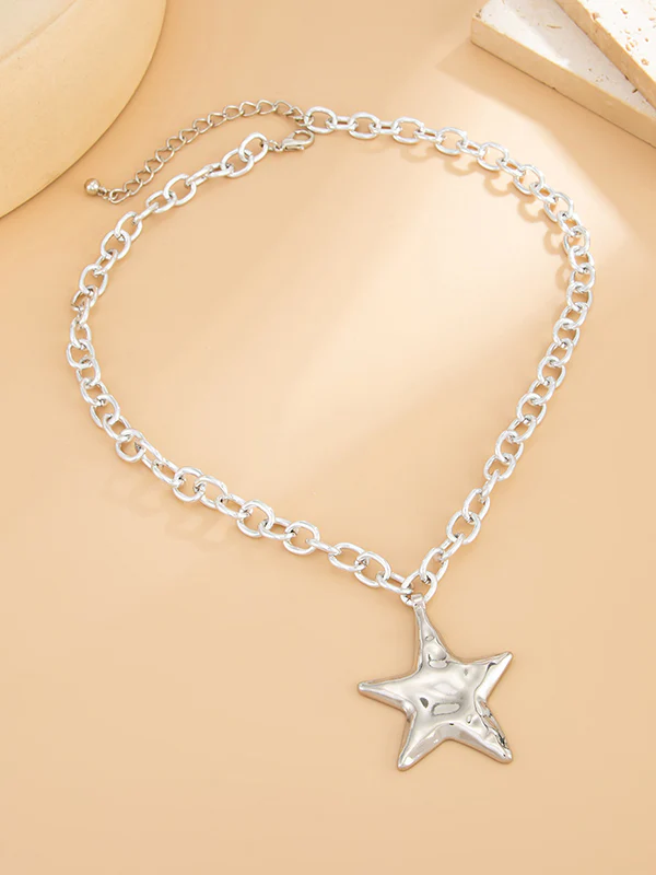Chains Shiny Star Shape Necklaces Accessories - Image 5