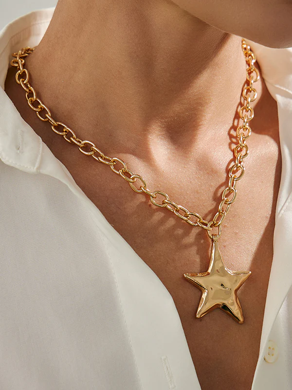 Chains Shiny Star Shape Necklaces Accessories - Image 8