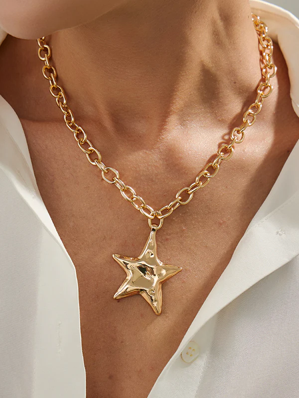 Chains Shiny Star Shape Necklaces Accessories - Image 9