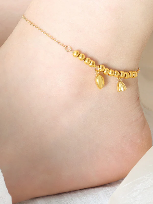 Chains Solid Color Anklet - Image 4