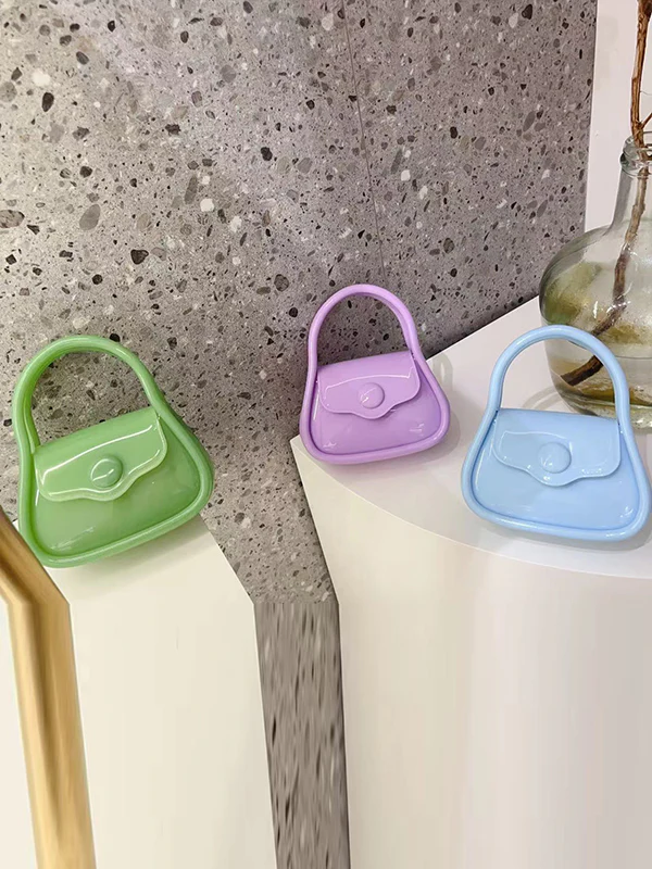 Chains Solid Color Crossbody Bags Satchels - Image 24
