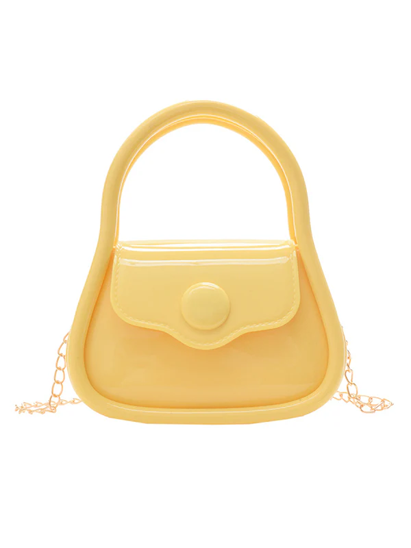 Chains Solid Color Crossbody Bags Satchels - Image 28