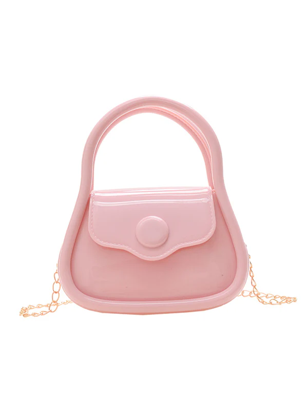 Chains Solid Color Crossbody Bags Satchels - Image 31