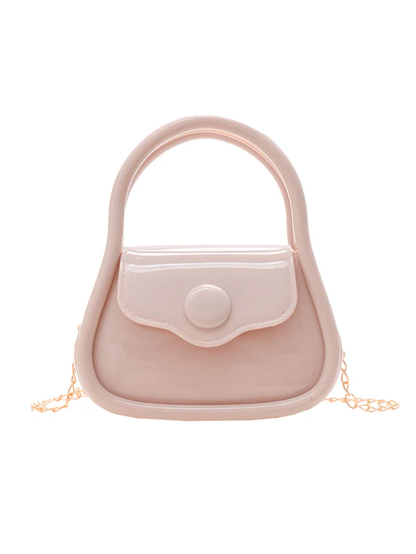 Chains Solid Color Crossbody Bags Satchels - Image 32