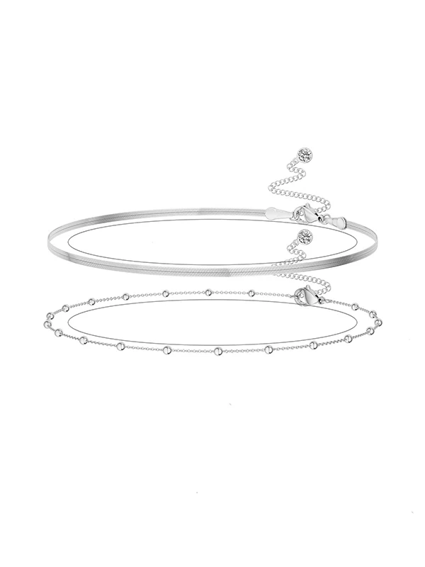 Chains Solid Color Waist Chain Accessories Two Pieces - Image 4
