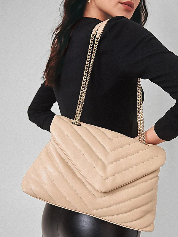 Chains Split-Joint Shoulder Bags Handbags - Image 3