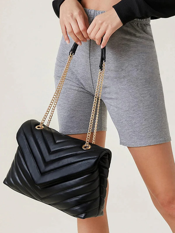 Chains Split-Joint Shoulder Bags Handbags - Image 6
