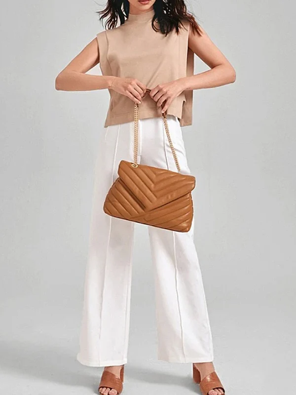 Chains Split-Joint Shoulder Bags Handbags - Image 8