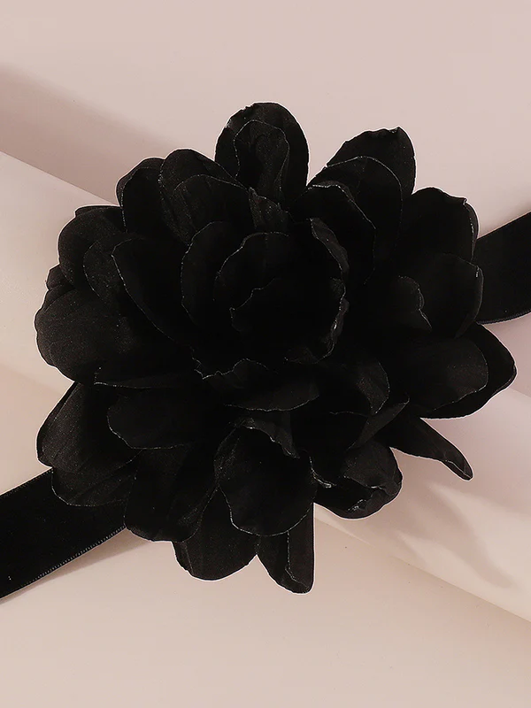 Chains Three-Dimensional Flower Necklaces Accessories - Image 3