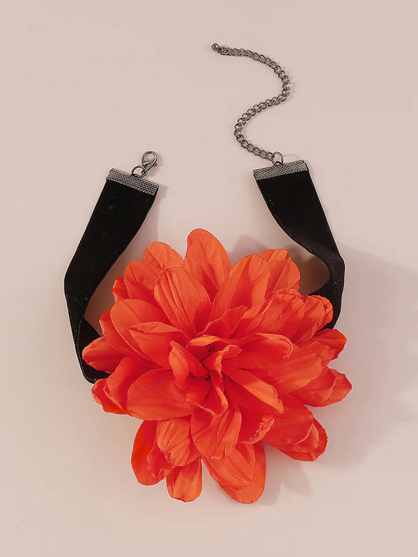 Chains Three-Dimensional Flower Necklaces Accessories - Image 5
