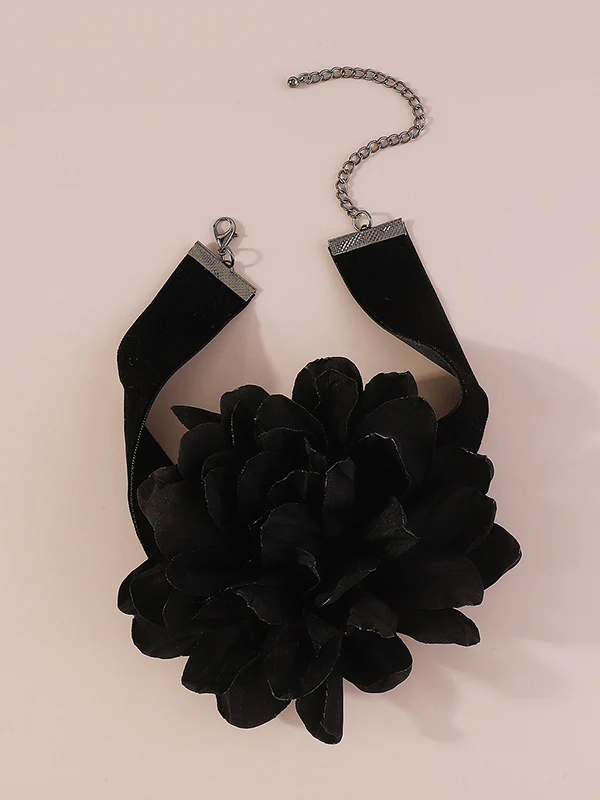 Chains Three-Dimensional Flower Necklaces Accessories - Image 6