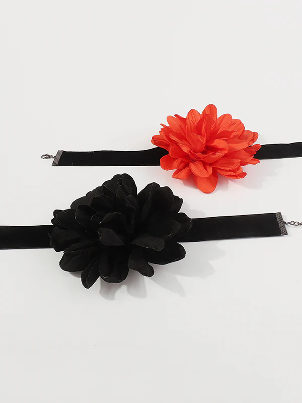 Chains Three-Dimensional Flower Necklaces Accessories - Image 7