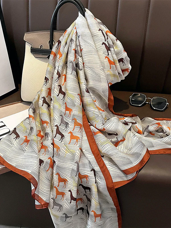 Chic Animal Prints Silk Imitation Warm Shawl&Scarf - Image 2