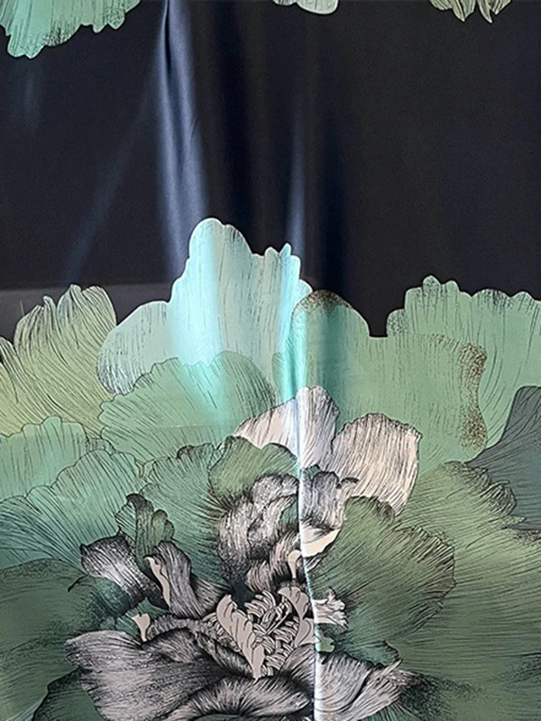 Chic Printed Contrast Color Silk Imitation Warm Shawl&Scarf - Image 4