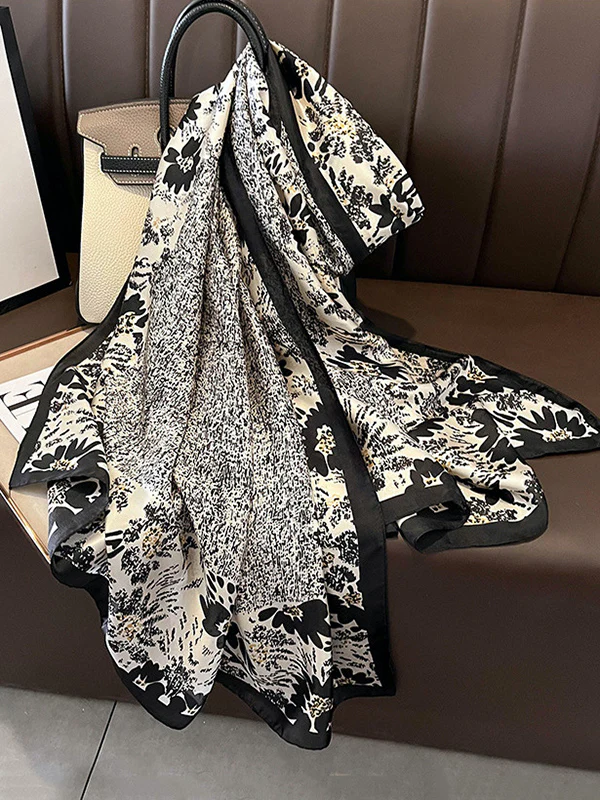 Chic Printed Silk Imitation Warm Shawl&Scarf - Image 2