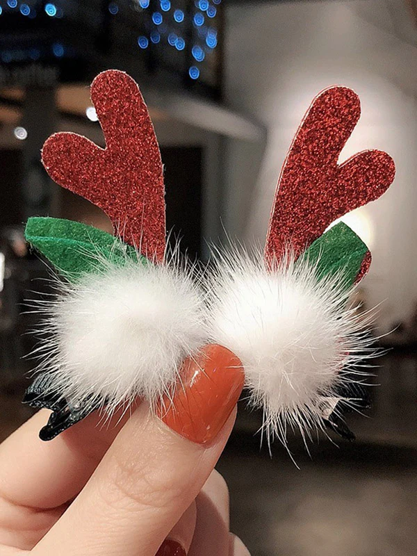 Christmas 10 Colors Handmade Elk Headwear - Image 10